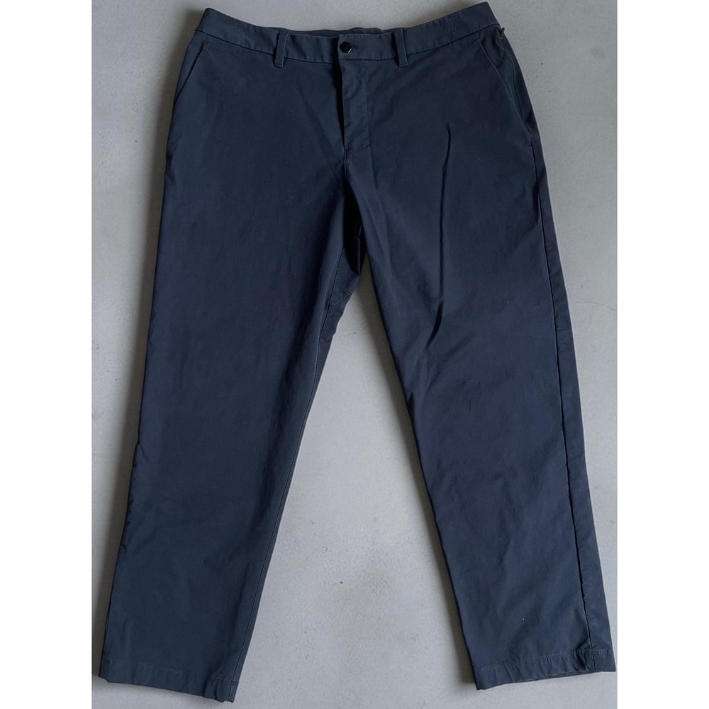Lululemon Commission Pant Classic Black Cotton Blend Trousers LM5B66S Size 36